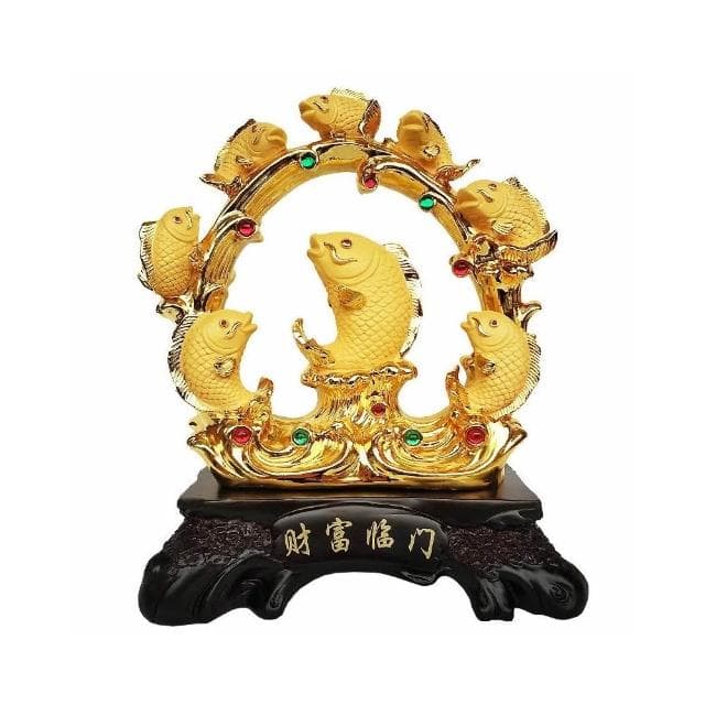 年年有餘魚擺件招財金龍魚客廳酒櫃魚裝飾品魚躍龍門喬遷新居禮品