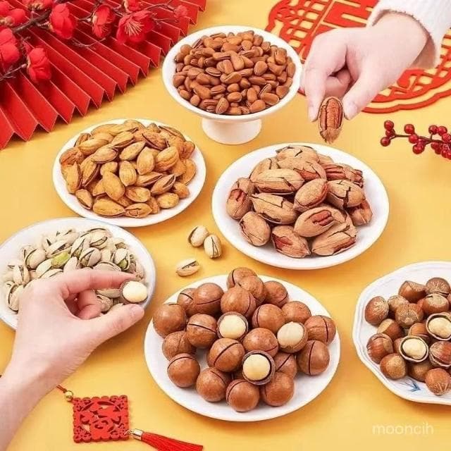 檢檢優選 憨豆熊堅果組閤7斤裝堅果禮盒開心果幹果零食送長輩整箱年貨500g