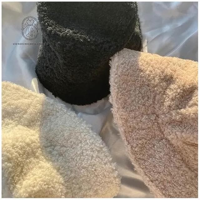  熊熊🐻 毛料 漁夫帽  毛毛 鐘型 漁夫帽 韓國帽子 冬天 聖誕節禮物 C212