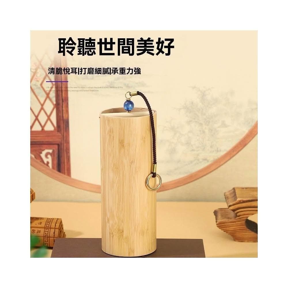 日式木質多巴胺磁吸門鈴 仿古竹子風鈴 和弦風鈴 古風風鈴  和風 風鈴 銅鈴 復古風 開門鈴鐺 居家裝飾 喬遷 生日禮物