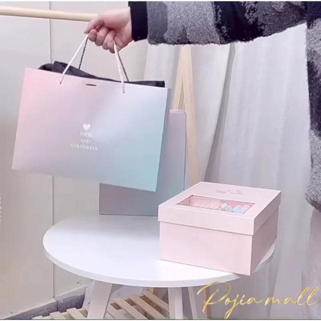 金色愛心💛ins 風禮品袋 紙袋 禮物袋 絲帶蝴蝶結包裝 送禮 袋子 提袋 包裝袋紙袋 禮物袋 禮物包裝 聖誕節禮物袋
