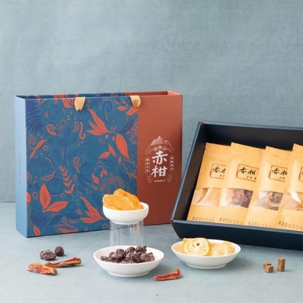 【赤柑食品】果乾蜜餞禮盒6中包/4中1大包 任選組(台灣在地名產 禮盒 送禮  中秋 )