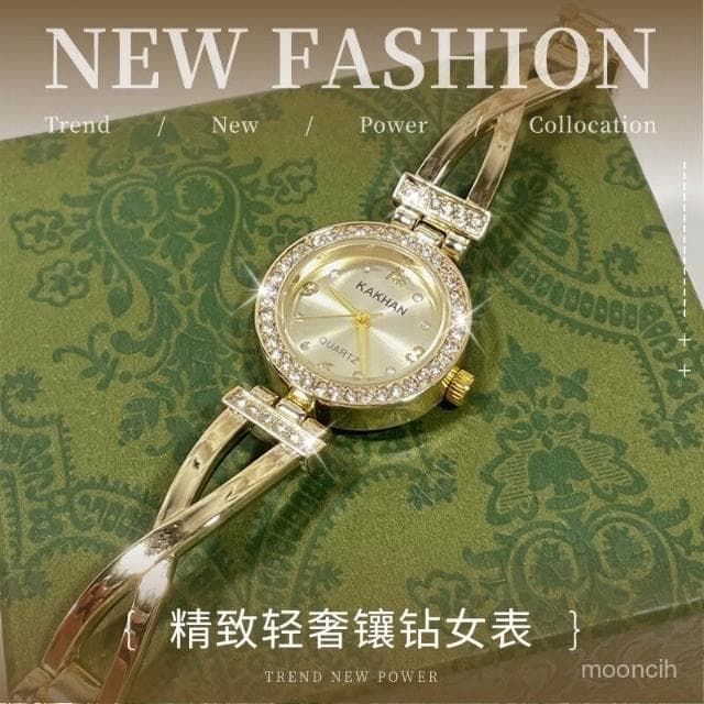 偉偉錶錶 網紅ins風輕奢小衆女士手錶時尚高級小巧手鏈女錶生日禮物石英錶