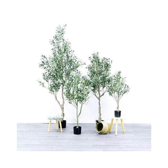可開發票 北歐仿真綠植假盆栽大型裝飾擺件客廳室內盆景仿真植物橄欖樹假樹
