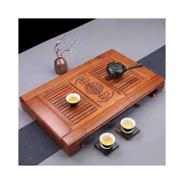 家用花梨木實木茶盤新中式瀝水茶海辦公簡約功夫茶具輕奢排水茶臺