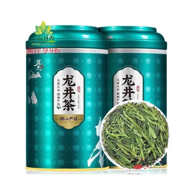 阿四嫂  茗傑龍井茶葉 2023新茶一級雨前春茶豆香型嫩芽濃香型罐裝茶125g