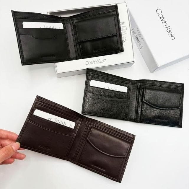 【Calvin Klein】Calvin Klein 皮夾禮盒 現貨 CK 防盜 銘版 零錢袋 質感 真皮 禮盒 皮夾 短夾 送禮 錢包 @9041