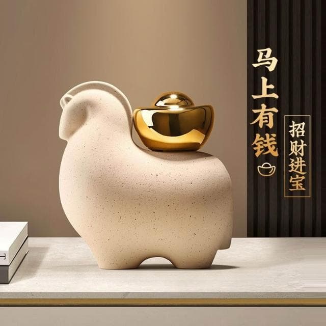 馬上有錢 擺件 玄關擺件 入厝禮物 玄關擺件 招財 招財擺飾 招財擺件 入厝擺件 財位擺飾 開幕送禮 裝飾喬遷開業禮物
