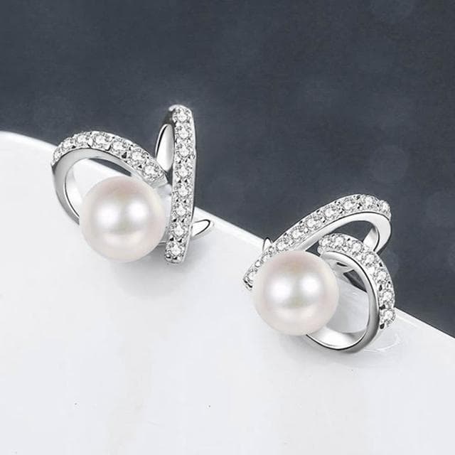【MoonDy】飾品 耳環 純銀耳環 女生耳環 莫桑石 珍珠耳環 愛心耳環 淡水珍珠 S925 耳釘 耳飾 高級感