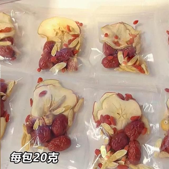 蘋果黃芪水紅棗枸杞麥冬素顏組合泡水喝茶包水果茶