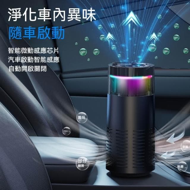 Suwoo 舒窩 車用空氣清淨機 迷你空氣淨化器 雙效除甲醛 負離子+臭氧殺菌 USB車載家用兩用 新車除味神器