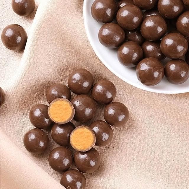 阿四嫂   巧克力糖 麥麗素 巧克力糖果 桶裝 夾心巧克力糖果  學生零食 零食