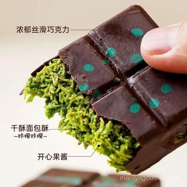 Dubai迪拜巧克力網紅夾心巧剋克力開心果醬榛子醬代可可脂