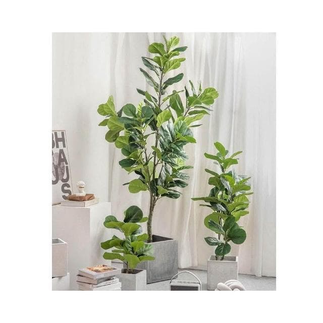 🔥 暖巢家居 北歐ins仿真植物 仿真琴葉榕 仿生綠植 大型盆栽擺件 客廳室內裝飾假植物