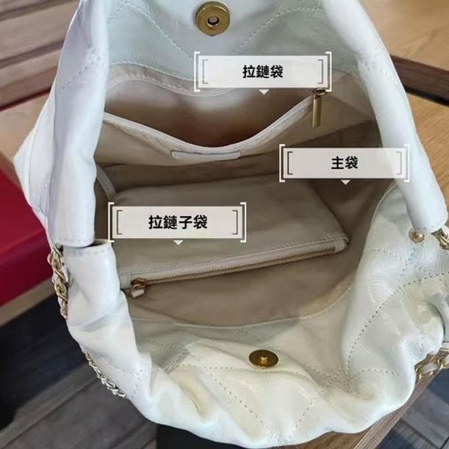 【LEESA】大容量包包\牛皮腋下包\單肩包\大包包\垃圾袋包\托特包\真皮包包\小香風包包\菱格包\鏈條包\黑色包包\禮物