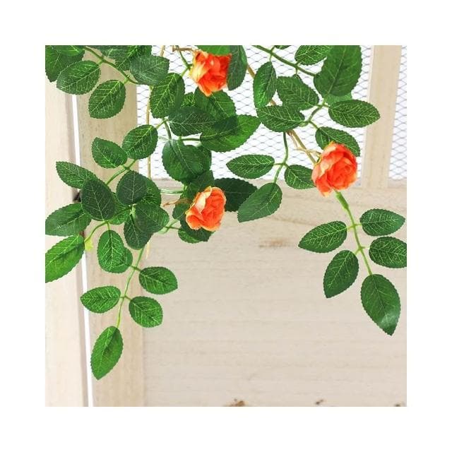 宅配免運 仿真薔薇花 牆面垂吊假花 玫瑰藤蔓 戶外綠植 塑膠壁掛花 陽臺裝飾綠植植物 裝飾花