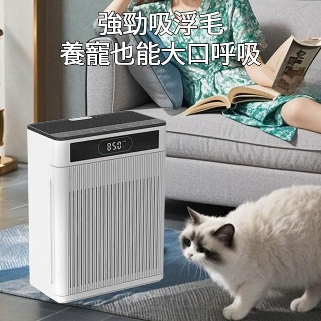 PETCOCO 寵物清淨機 寵物空氣清淨機 殺菌除臭 智能定時 多檔位調節 寵物去浮毛機 負離子空氣凈化器 