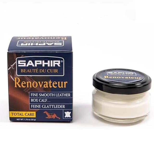 【SAPHIR 莎菲爾】SAPHIR莎菲爾 皮革滋養霜  深色皮革專用保養品 皮革深層保養 皮革保養品推薦