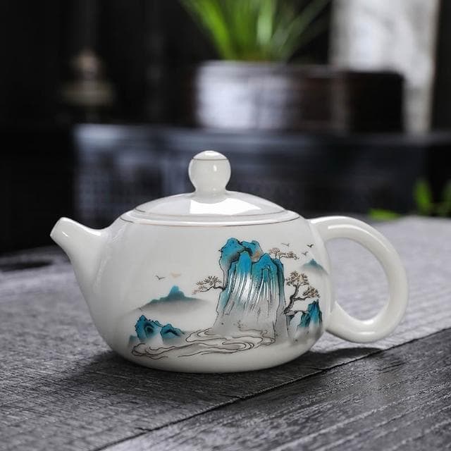 羊脂玉茶具組｜如玉質感｜高檔禮盒 泡茶 泡茶組 茶具 茶具組 送禮首選 茶具禮盒 辦公室 父親節禮物 功夫茶具 中秋節