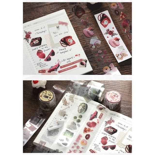 【德德小品集】戀戀甜甜 復古風 實物照片 手賬膠帶 郵寄 禮物 旅遊 回憶 照片 收藏 愛 文青 信的戀人 信 卡片 精緻 裝飾房間