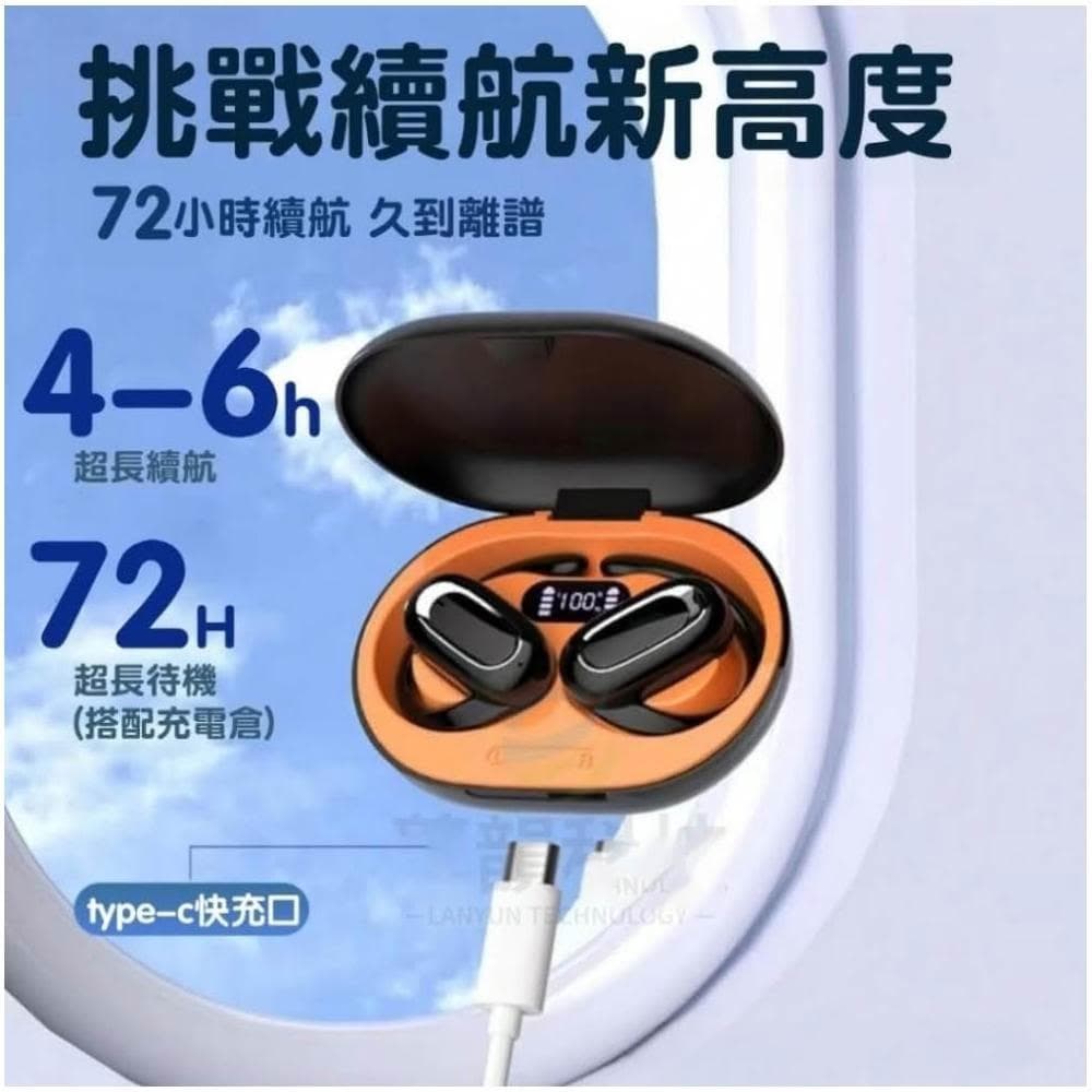 不入耳藍芽耳機 旋轉跑步運動耳機 ows開放式掛耳式藍芽耳機 降噪耳機 特工耳掛式藍芽耳機 骨傳導耳機 無線耳機