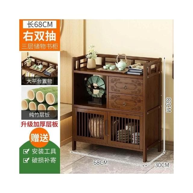 媛奢藝術家居 免運 邊櫃沙發邊幾角幾小茶水櫃實木茶具茶葉收納櫃茶櫃置物架茶桌茶几