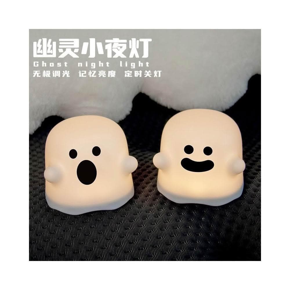 新品幽靈小夜燈拍拍情感燈USB可愛歐美風萬聖節禮物氛圍檯燈