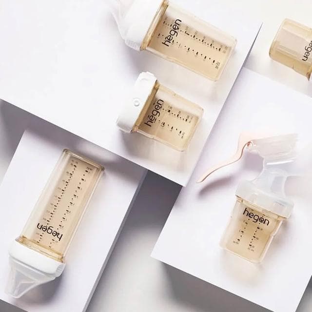 【hegen】PCTO™金色奇蹟PPSU多功能方圓型寬口奶瓶-240ml 防脹氣/擬乳奶嘴/3-6M適用(寶寶共和國)