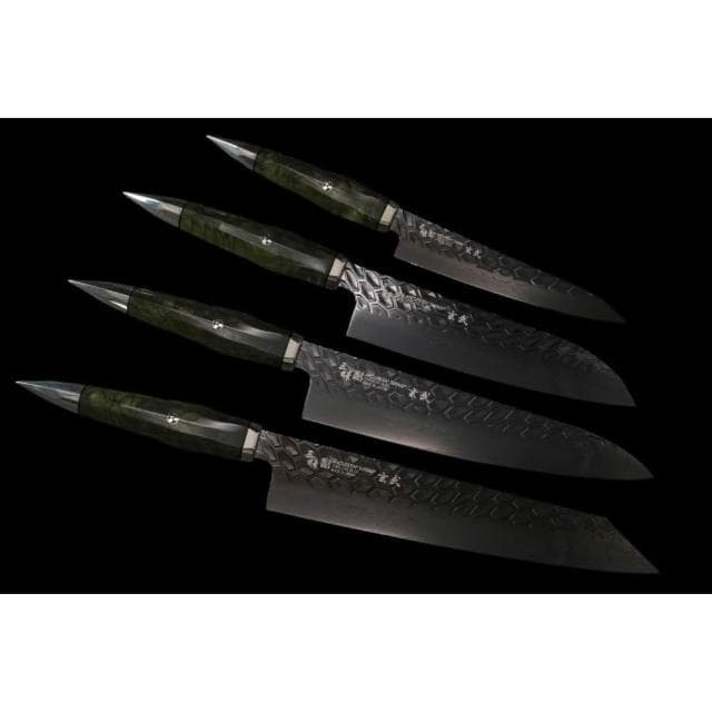 三昧 無芯鋼VG10/VG2 折疊鍛打 四神系列 第四彈 玄武套組 中刀刀具網