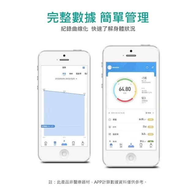 【WONDER 旺德】智能管家藍牙體重計(WH-SC02W)