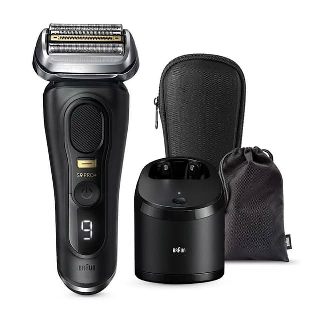【BRAUN 百靈】9系列 Pro+ 諧震音波電鬍刀 5in1自動洗淨座 附旅行盒 國際版 (9551CC-V)