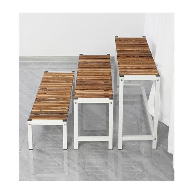 实木铁艺阳台花架 落地式客厅阶梯多层置物架 多肉花盆架 植物摆放架 陽台家用階式擺放架 鐵藝實木多肉花盆架戶外庭院盆栽架