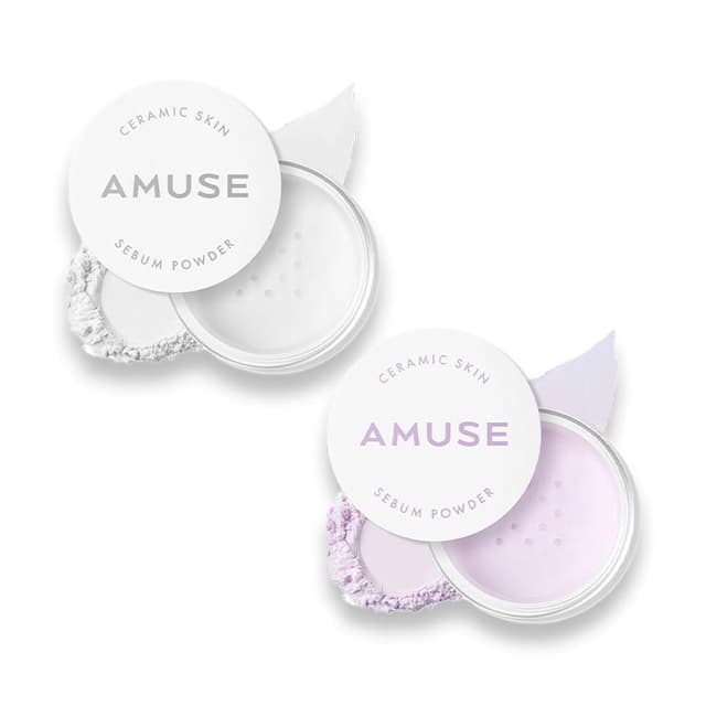 【AMUSE】陶瓷控油蜜粉 定妝蜜粉 控油 定妝 隱藏毛孔 潤色 ive 韓國小眾品牌 張員瑛