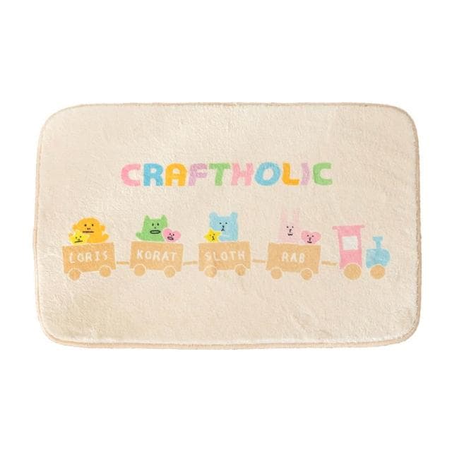 【CRAFTHOLIC 宇宙人】宇宙人寶寶列車室內地墊 腳踏墊 情人節禮物 送禮推薦 浪漫推薦 禮物 交換禮物(療癒系的居家踏墊)