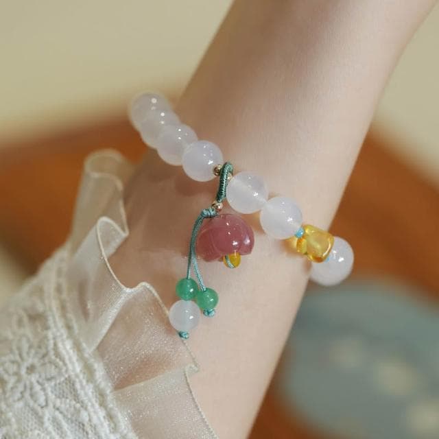 🎗飾間首飾鋪 天山翠手串珠飾品寶顯白百搭水晶手鍊首飾