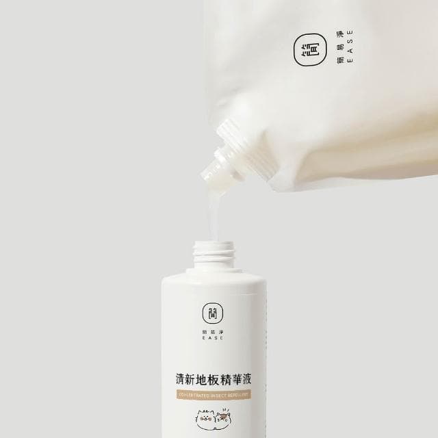 【EASE 簡易淨】清新地板精華液 1000ml補充包 (寵物友善/地板清潔劑/萬用清潔/台灣研發/蟑螂/螞蟻)
