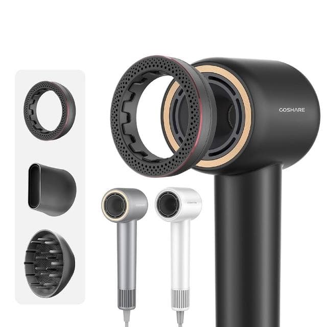 COSHARE 高速吹風機【禮盒組】HD10-PRE 負離子BLDC 護髮香氛環