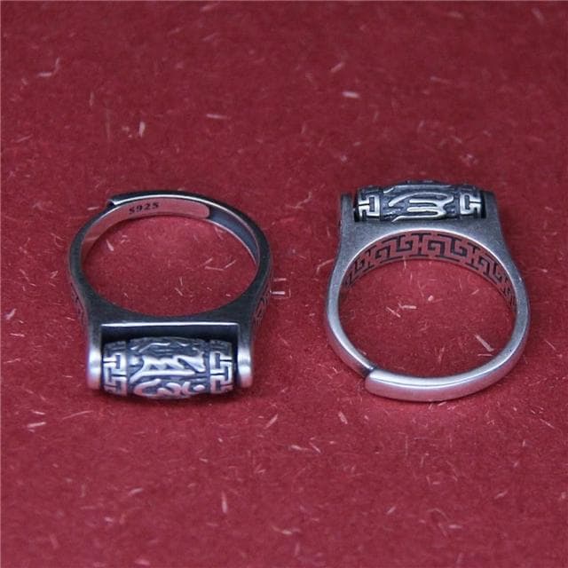 【巴黎精品】現貨+預購 S925手工純銀戒指足銀泰銀戒子男尾戒首飾情侶對戒情人節禮物-復古男女飾品a1kj16