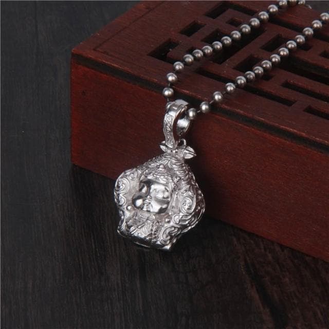 【巴黎精品】現貨+預購 S925手工純銀吊墜子足銀項鍊泰銀項鏈首飾復古情人節禮物-復古唐草男女飾品a1kj28