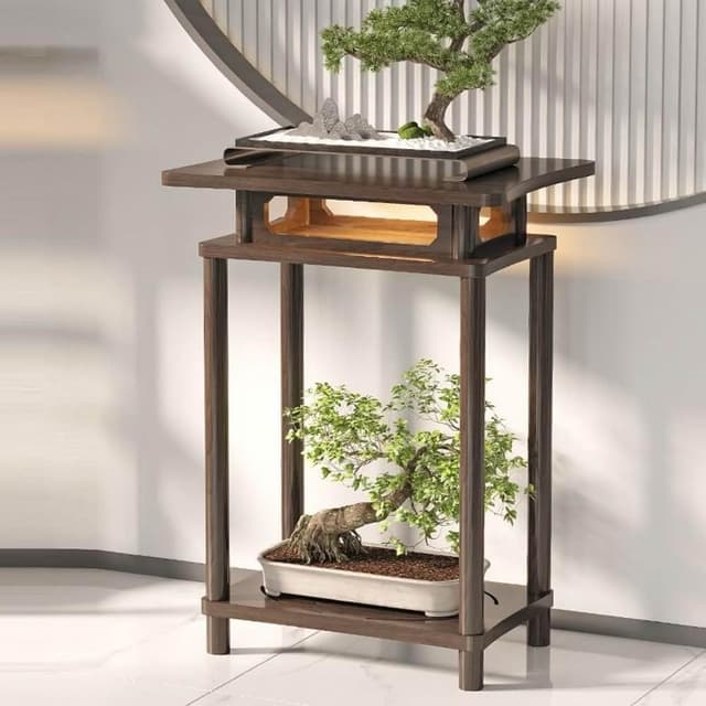 花盆架 植物架 聚寶盆架 盆栽架 裝飾架 藝品架 花瓶架 財位桌 花臺 四方花臺 客廳置物架 客廳置物臺