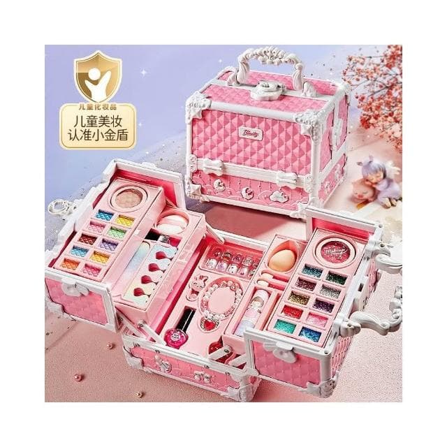 兒童化妝品玩具套裝無毒正品女孩的生日禮物小孩公主彩妝盒指甲油