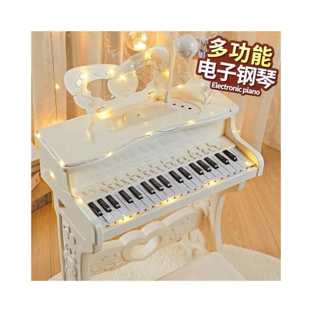 兒童鋼琴玩具多功能電子琴帶話筒初學女孩2寶寶3歲5小孩6生日禮物