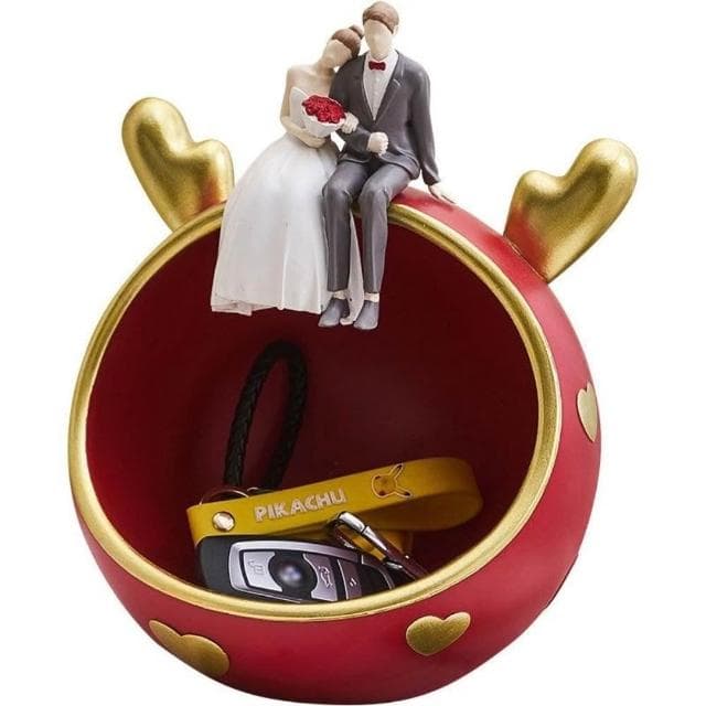 輕奢鑰匙收納 訂婚小禮物 居家裝鈅匙收納飾品 結婚訂婚禮物玄關擺件送新娘人的閨蜜朋友鈅匙收納 高級實用裝飾品
