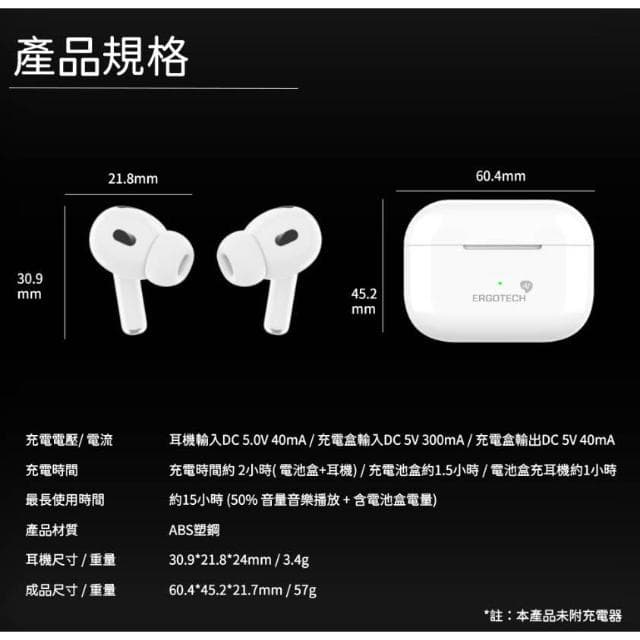 【Ergotech 人因科技】BW72 AI智能翻譯耳機 真無線耳機 藍牙耳機 運動耳機 即時翻譯 旅行翻譯 會議助理