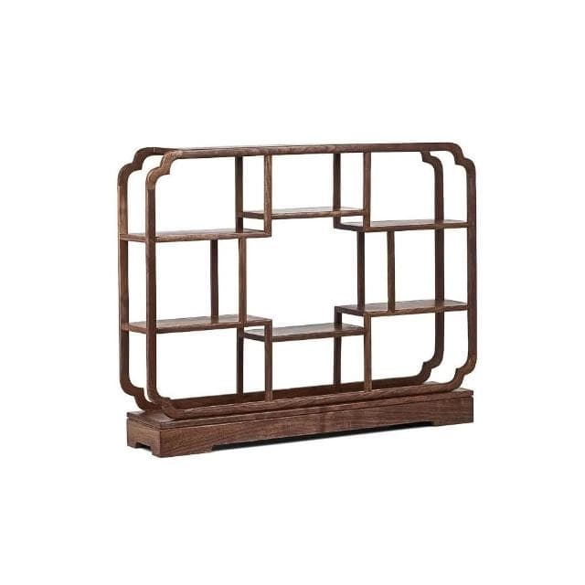 ⭐新品下殺⭐胡桃木博古架茶具古玩收納展示架茶室桌面紫砂壺擺放架實木置物架