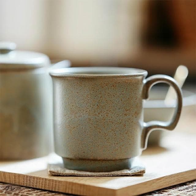 ［拾憩］Ancient Pottery 復古馬克杯 三色 350ml(美濃燒 水杯 茶杯 杯子 咖啡杯 法式 禮物)