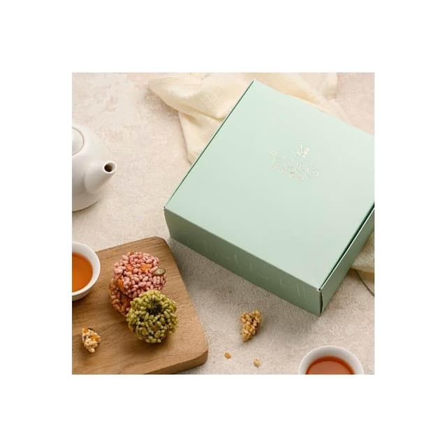 【MUZHAO 暮朝食粹】手作醬香米餅禮盒 15入  含送禮紙袋(年節禮盒 新年禮盒 伴手禮 下午茶 傳統零食 手工餅乾 無防腐劑) 彌月禮盒
