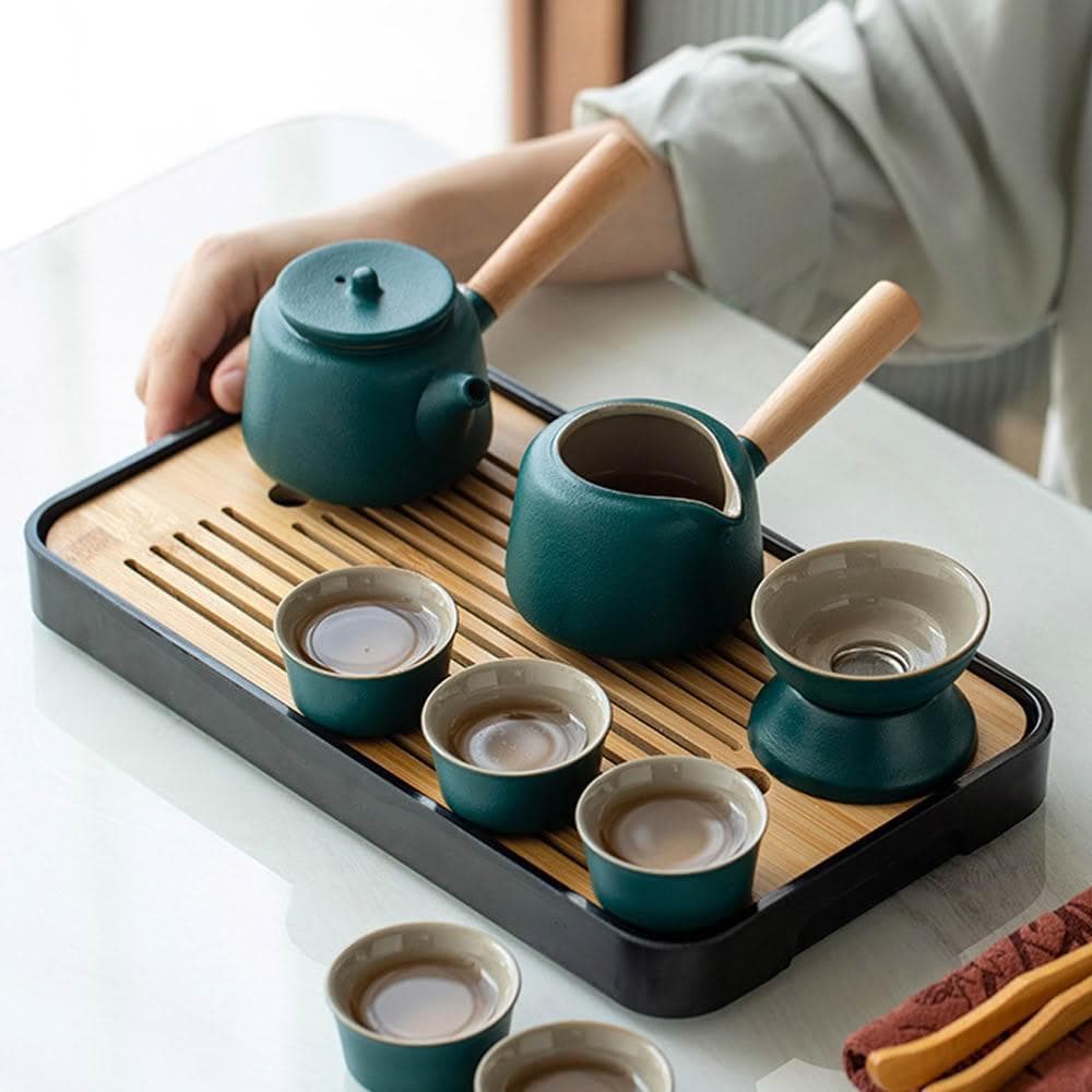 高質感大全配茶具禮盒 ( 茶具組 茶壺 茶杯 旅行茶具 泡茶組 茶具套裝 茶具 禮物 中秋送禮)