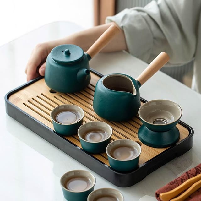 高質感大全配茶具禮盒 ( 茶具組 茶壺 茶杯 旅行茶具 泡茶組 茶具套裝 茶具 禮物 中秋送禮)