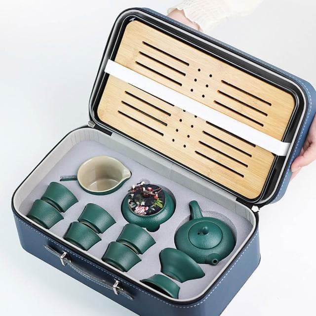 高質感大全配茶具禮盒 ( 茶具組 茶壺 茶杯 旅行茶具 泡茶組 茶具套裝 茶具 禮物 中秋送禮)